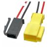 BUIEX 2 Pin 2.8mm Car Inner Chamber Light Plug Wiring Harness Automotic Male Female Electronic Connector 191906231A 1H0906712 Compatible with VW (Color : 2Pin Male, Size : 5Pcs with 15cm Wire) view 2