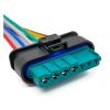 Buxns 7 Pin Car Oil Pump Plug Gasoline Filter Waterproof Wire Harness Connector Sheath Terminal Suitable Compatible with Mercedes Benz A1715450128(5Pcs with 15cm 18AWG) view 4