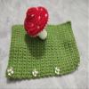 Crochet Mushroom Headband Cover for Airpods Max, Handmade Knitted Fruit Headband Cushion Pad Protector, Cute Sweat Cover Sleeve for Airpods Max Headset Headphone Decoration (Mushroom) view 3
