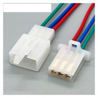 BUIEX 2 3 4 6 9 Pin 2.8mm Motorcycle Electrical Car Connector Wiring Harness Plug with CableNylon Flame Retardant Rubber Sleeve(3Pin Female Male)