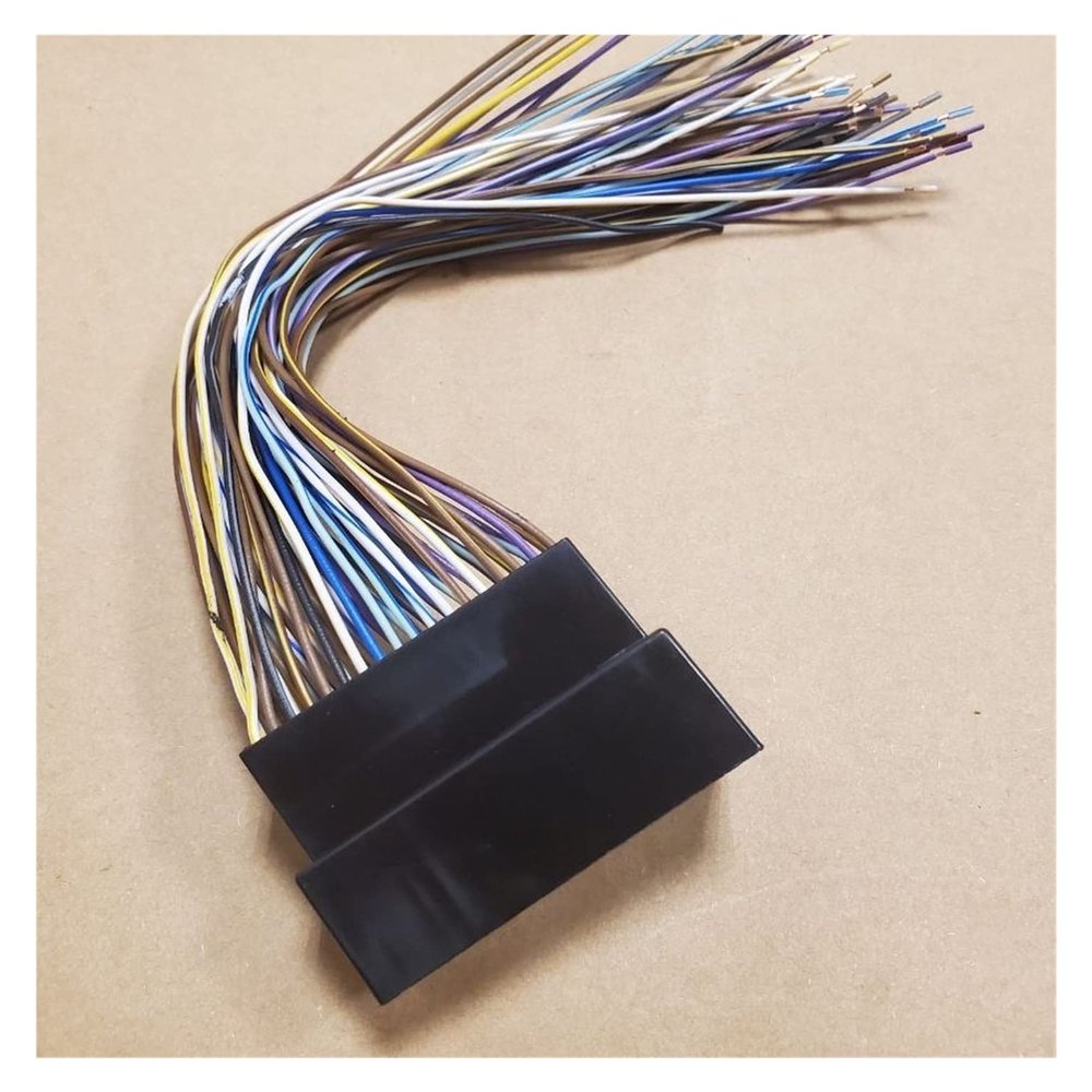 Buxns 20CM Compatible with FO-RD Focus Sync2 Sync3 Data 54PIN Male Female Terminal Connector Extension Cord Cable Carplay 2 C-max Sync 3(Male Pigtail)
