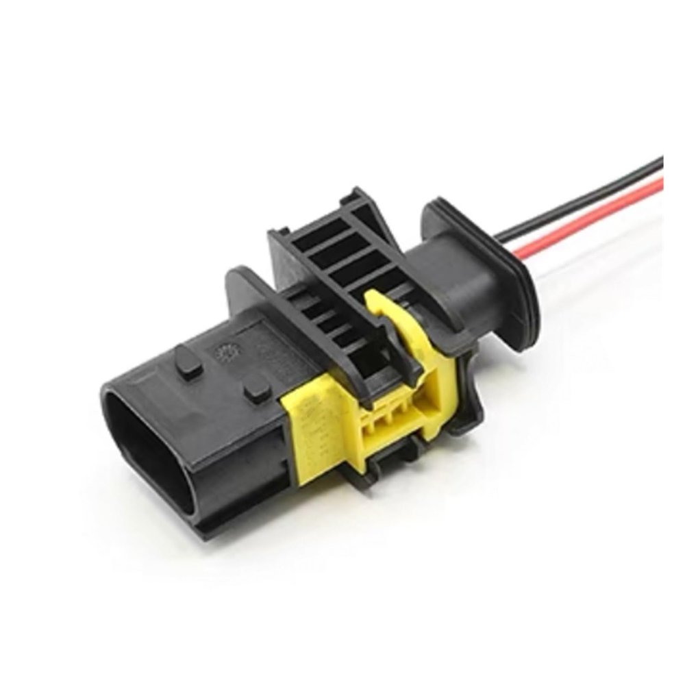 BUIEX 2 3 4 Pin Auto New Energy Urea Plug with Cable Waterproof Electronic Connector Wiring Harness 2-1418448-2 1703818 1-1703839-1(3P Male B)