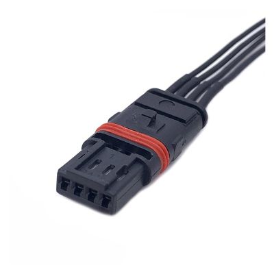 BUIEX 4 Pin Auto Rearview Mirror Heating Door Handle Socket Electronic Connector Wiring Harness Plug Modified Compatible with B~W GT528i GT53 (Color : 4P Female, Size : 1 Pc)