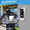 ANJIELO SMART Wired Video Door Phone Apartment Intercom System,WiFi 10 Inch Touch Monitor with 1080P Doorbell Camera,HD Camera,RFID Card Unlocking for Home Tuya,32G (2 Monitor-WT+1 Dooebell+1 Camera) view 3