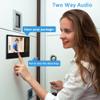 ANJIELO SMART Wired Video Door Phone Apartment Intercom System,WiFi 10 Inch Touch Monitor with 1080P Doorbell Camera,HD Camera,RFID Card Unlocking for Home Tuya,32G (2 Monitor-WT+1 Dooebell+1 Camera) view 4