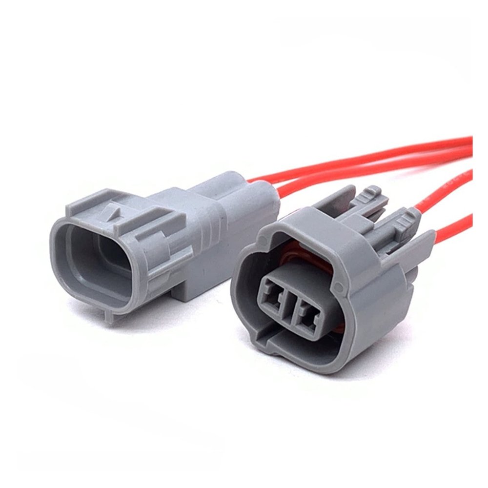 BUIEX 2 Pin Sumitomo Auto Fog Light Lamp Socket Reverse Radar Plug Male Female Connector Wire Harness Compatible with R~V4 Toy~ta 6189-0031 (Color : 2P Female and Male, Size : 1 Pc)
