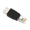 CHANNlCY USB Type A USB 2.0 Female to Ethernet Male Plug Adapter Converter Connector QJY99, Black view 3