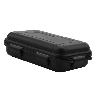 Odorkle Outdoor Shockproof Box, Shockproof Sealed Container Storage Case for Outdoor Survival (Black)