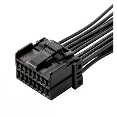BUIEX 6 8 12 16 20 Pin 1.2mm Sheathed Car Window Lifter Plug with Cable Electronic Connector Wire Harness 174047-2/174045-2(16P Wire Harness)