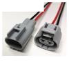 Buxns Dj7021y-4.8 Car Harness Waterproof Connector 2/3/4 Pin Electronic Fan Control Motor Male and Female Wire Length 15cm(3p Strip line,1sets) view 4