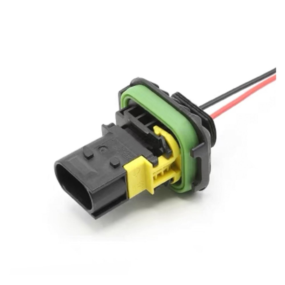 BUIEX 2 3 4 Pin Auto New Energy Urea Plug With Wire Waterproof Electronic Connector Wiring Harness 2-1418448-2 1703818 1-1703839-1 (Color : 2P Male A, Size : 1 Pc)