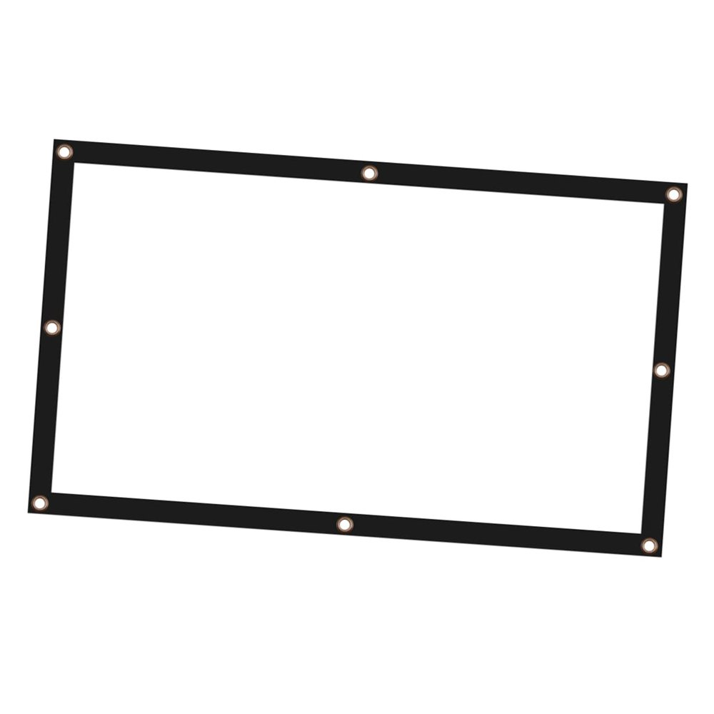 KONTONTY 1pc Portable Projector Screen Crease High-end Fiber Projection Screen for Home Theater Business and Education Easy Setup for Outdoor and Indoor Use