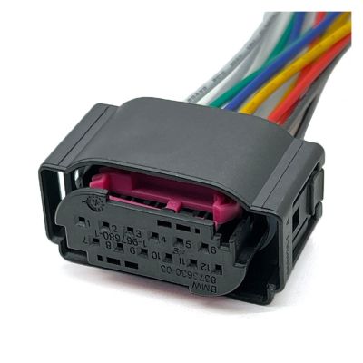 BUIEX 12Pin TE Car Lane Assist LCA Steering Sensor Reversing Radar Plug Wiring Harness Auto Waterproof Connector 1534151-1 1534152-1 (Color : 12Pin Female, Size : 1 Pc with 15cm Wire)