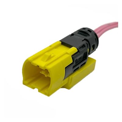 4H0 972 773 Automotive Side 3-Pin Yellow Connector Harness 4G0 972 783 (Color : 3P Male, Size : 5 Sets)