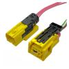 4H0 972 773 Automotive Side 3-Pin Yellow Connector Harness 4G0 972 783 (Color : 3P Male, Size : 5 Sets) view 3
