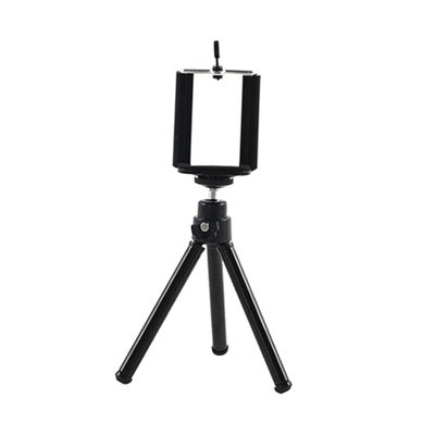Veemoon Retractable Mini Tripod for Mobile Phones and Cameras Compact Section Design Compatibility for Smartphones for Desktop Photography and Outdoor Use Black