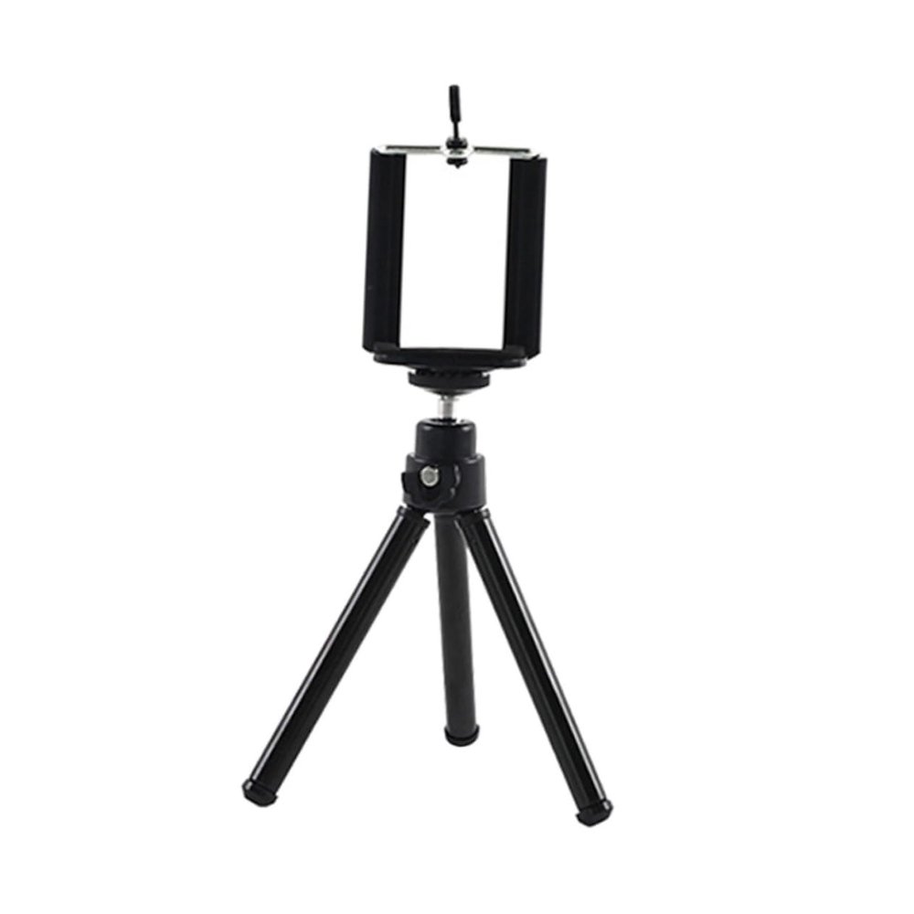 Veemoon Retractable Mini Tripod for Mobile Phones and Cameras Compact Section Design Compatibility for Smartphones for Desktop Photography and Outdoor Use Black