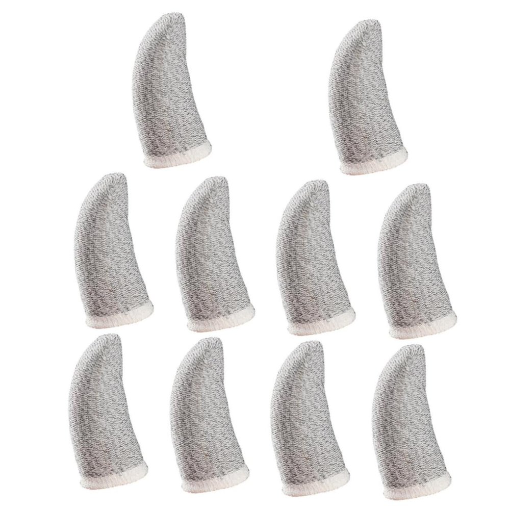 FOMIYES 10pcs Flexible Finger Sleeves Thin Finger Protectors for Mobile Gaming Comfortable Game Props Sweat Design for Enhanced Performance