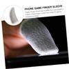 FOMIYES 10pcs Flexible Finger Sleeves Thin Finger Protectors for Mobile Gaming Comfortable Game Props Sweat Design for Enhanced Performance view 3