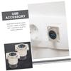 Ciieeo USB Flush Mount Connector Pass Through Bulkhead Adapter Metal 5gbps Usb2.0 Compatible Water Cover Included view 2