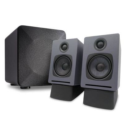 Audioengine A1 Computer Speakers with Subwoofer S6 and DS1 Stands