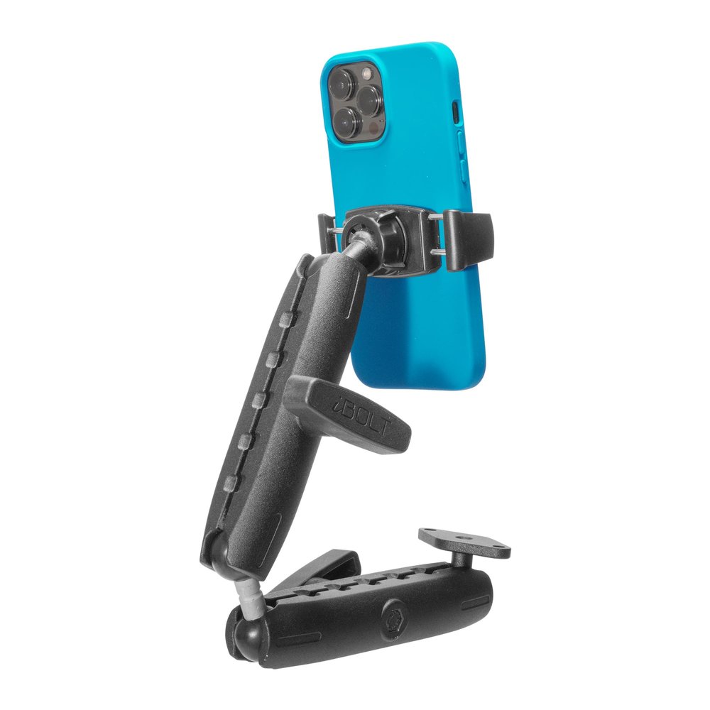 iBOLT miniProXL AccessiBOLT ArmTrack- for Phones Between 2.2"-3.7" Wide- Great for Wheelchairs, Rehab Chairs, and Mobility Devices with a Track System