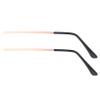 DirectNine Basics 1 Pair Spectacle Legs Eyewear Eyeglass Arm Leg Glasses Temple Black Frames Tooth Gem Black Glasses Eyeglasses Retainer Black Metal Sunglasses Plastic Replace Men and Women, 14X3CM, Rose Gold view 1