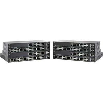 OEM Cisco Small Business Smart Plus Sg220-50P - Switch - Managed - 4 X 10/100/1000 (Poe+) + 44 X 10/100/1000 (Poe) + 2 X Combo Gigabit Sfp - Desktop, Rack-Mountable - Poe+ (Renewed)