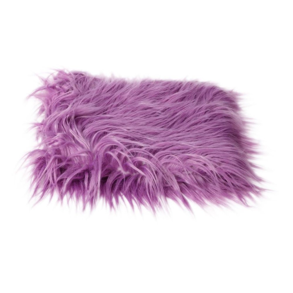 DirectNine Basics DIY Baby Photography Props Purple Fur Newborn Photography Mat Soft Supple Fur Blanket Non-Fading for Use