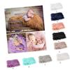 DirectNine Basics DIY Baby Photography Props Purple Fur Newborn Photography Mat Soft Supple Fur Blanket Non-Fading for Use view 2