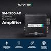 Autotek 1200 Watt 4 Channel Car Audio Amplifier with Bass Knob, High Output Class D Mono Bridged 4 Ohm Stable Input, Street Machine, SM-1200.4D, Black view 2