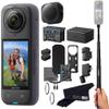 Insta360 X4 Pro Bundle-8K Waterproof 360 Action Camera with 8K 360 HDR Video, |Bundle Includes Selfie Stick, Extra 2 Batteries, Charger, Quick Reader, Mic Adapter, Lens Cap, Wind Muff view 1