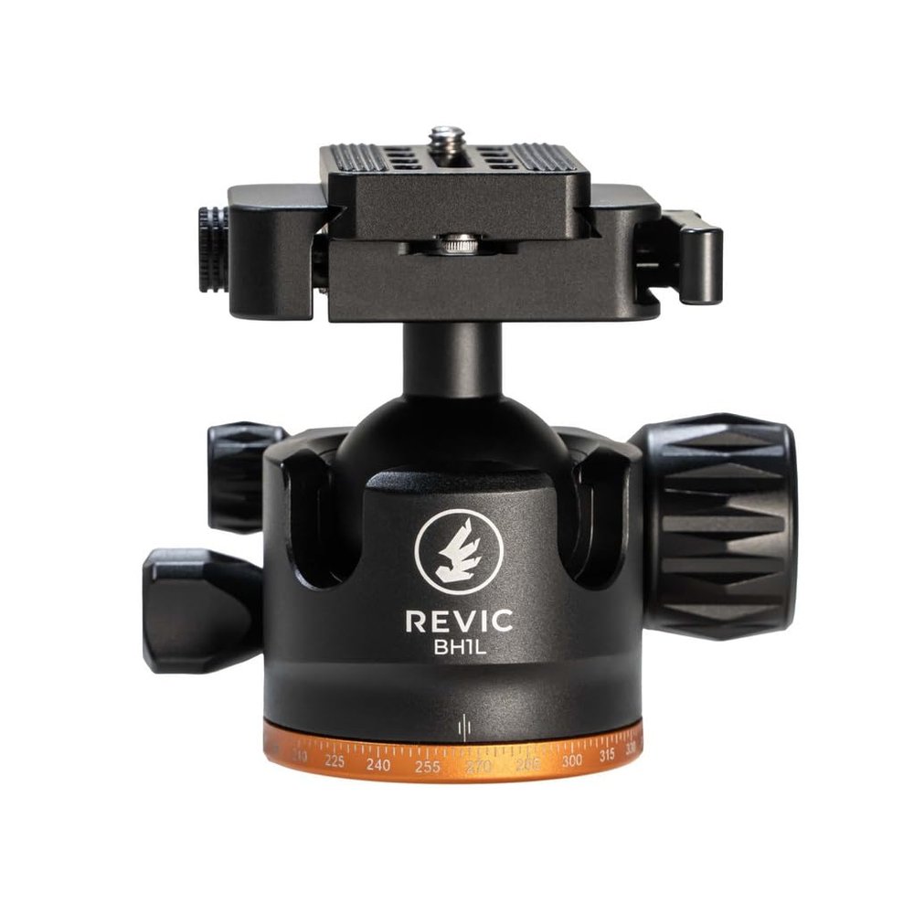 Revic BH1L Ball Head with Lever Clamp, Arca-Swiss Standard, 360 Panning, 44 lbs Load, Machined Aluminum (PD-G2060)