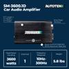 Autotek Street Machine 3600W Monoblock Car Audio Amplifier with Bass Knob & Equalizer to Optimize Frequencies for Subwoofers and Full-Range Speakers view 4