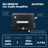 Autotek Street Machine 2600W Monoblock Car Audio Amplifier with Bass Knob & Equalizer to Optimize Frequencies for Subwoofers and Full-Range Speakers view 4