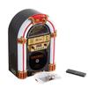 Arkrocket x Elvis Presley Mini Jukebox/Tabletop CD Player/Bluetooth Speaker/Radio/USB and SD Card Player with Retro LED Lighting System (Limitied Edition), Black Gloden view 3