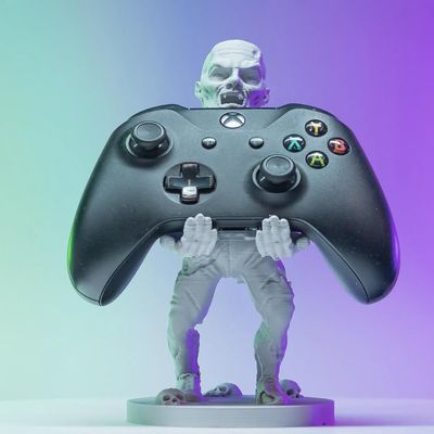 DirectNine Basics Zombie Controller Stand | Controller Stand | Gifts for Gamers, Grey