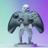 DirectNine Basics Zombie Controller Stand | Controller Stand | Gifts for Gamers, Grey view 1