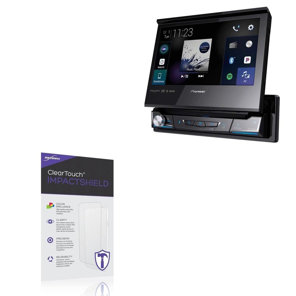 BoxWave Screen Protector Compatible with Pioneer AVH-3500NEX - ClearTouch ImpactShield (2-Pack), Impenetrable Screen Protector Flexible Film