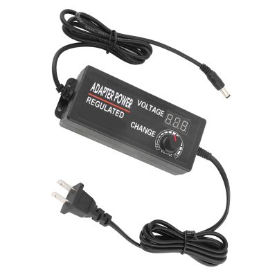 CFTGIW Real Time Voltage AC DC Power Adapter LED Display Adjustable with Mult Mechanism Over Modern Day Over Voltage and Ov Widespread (3-12v5a)