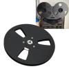 1 4 7 Inch Empty Aluminum Alloy Take Up Reel to Reel Small Hub Univers Aluminum Alloy 1 Four 7 Inch Empty Tape Reel Is Product of Aluminum Alloy 7 Inch: This Is an Empty view 4