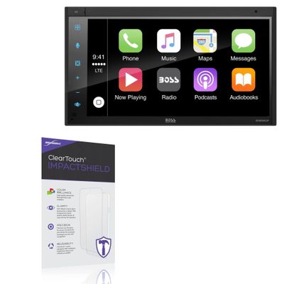 BoxWave Screen Protector Compatible with BOSS Audio BV800ACP - ClearTouch ImpactShield (2-Pack), Impenetrable Screen Protector Flexible Film
