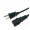 American Standard Power Cord Three-Plug Suffix 1.5 Meters 0.75 Square Pure Copper Rice Cooker Computer Host Power Cord (Size : 2.5 Square Meters 5M) view 1