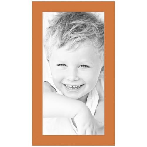 10x20 Tangerine/Octoberfest Custom Mat for Picture Frame with 6x16 Opening Size (Mat Only, Frame NOT Included) - 1 Pack