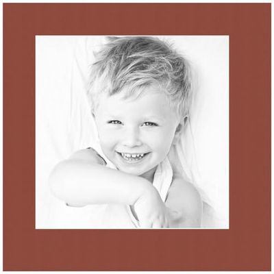 ArtToFrames 10x10 Terra-cotta/Cognac Custom Mat for Picture Frame with 6x6 opening size (Mat Only, Frame NOT Included)