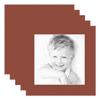 10x10 Terra-Cotta/Cognac Custom Mat for Picture Frame with 6x6 Opening Size (Mat Only, Frame NOT Included) - 5 Pack view 1