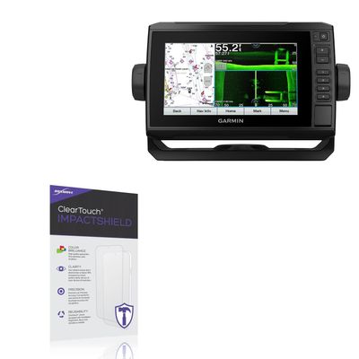BoxWave Screen Protector Compatible with Garmin echoMAP UHD 74sv - ClearTouch ImpactShield (2-Pack), Impenetrable Screen Protector Flexible Film