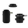 JOEBO Microscope Kit CTV 1/2 1/3 1X Adapter 0.3X 0.5X C Mount Lens C CS Simul Focal Ring Trinocular Stereo Microscope Microscope Lens Adapters (Color : 1X and SZMCTV 1-2) view 1