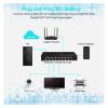 8-Port 1000Mbps Gigabit Network Switch Ethernet Smart Switch High Performance RJ45 Hub Internet Splitter (Size : US 8 Port 1000Mbps) view 3
