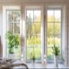 TTQYFNM 10x5ft White French Windows Backdrop Luxury Villa Interior Living Room Potted Plants Spring Green Lawn Sunshine Photography Background for Home Decoration Portrait Photo Studio Props Vinyl view 1